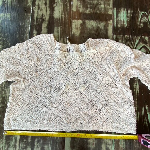 Vintage Magnolia Pearl Crocheted Crop Top S/M - Picture 8 of 12